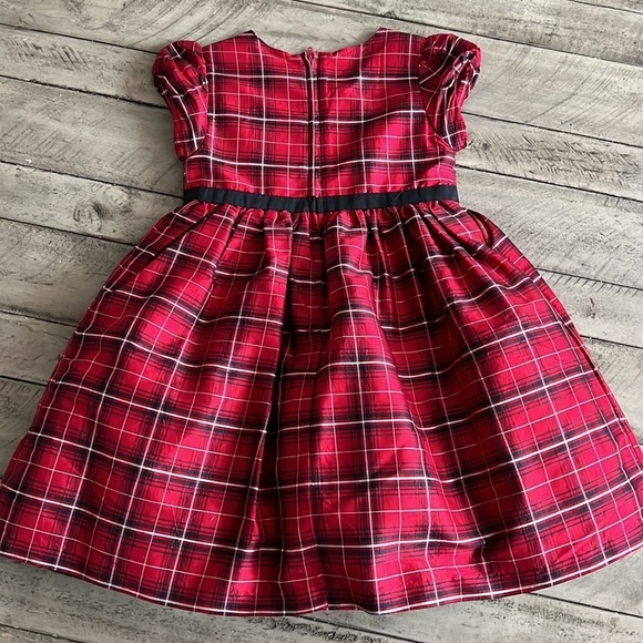 Gymboree Silk Plaid Red Holiday Dress Size 5 - Picture 5 of 5